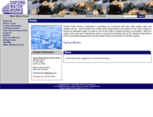 Tablet Screenshot of oxfordwater.com